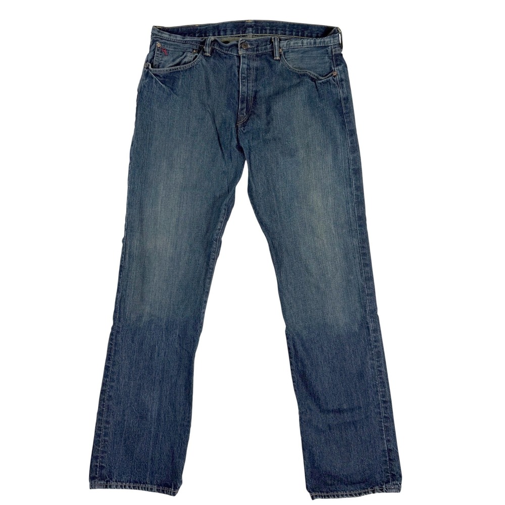 Polo Ralph Lauren Jeans Mens 36x34 Blue Classic 867 Straight Leg Dark Wash RL - Picture 1 of 11